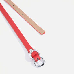 Ремень женский, ширина 1,5 см, винт, пряжка металл, цвет красный - Simaland фото 2