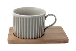 Набор чашек Время отдыха, красная, серая, 0,25 л, 2 шт - Easy life фото 5