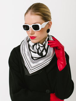 Большой мягкий очень нежный двусторонний платок - Tantino фото 7