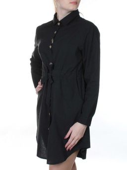 801 Платье хлопковое с поясом Fashion