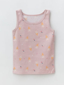 Майка для девочки хлопковые, Белый/рожок, 536 - Lesi kids фото 8