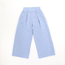 Рубашка-хенли Лен, голубой меланж - Inzibe фото 28