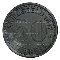 Монета 50 пфеннигов 1917 года Германия  Нотгельд  Охлигс