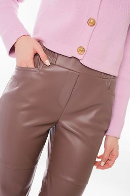 NOBBY, Женские брюки 794-500/2 (кофе) (эко-кожа)  фото 6