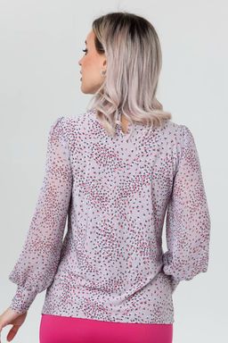 Блузка женская 7052/03/Светло-серый - Rise фото 2