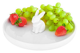 Блюдо с бортиком Кролик 22*22*7,4 см - Elan gallery фото 16