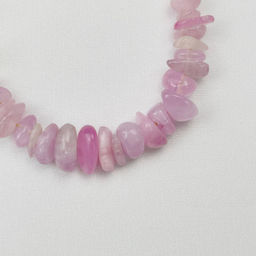 Браслет из Кунцита с цепочкой 16 см