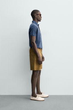 POLO PIQU? REGULAR FIT LAVADO / Azul - Zara фото 4