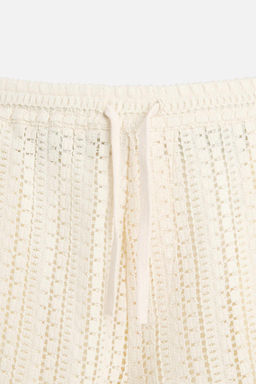 TEXTURED CROCHET BERMUDA SHORTS - Zara фото 18