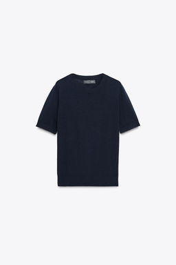 100% WOOL SHORT SLEEVE TOP - Zara фото 5