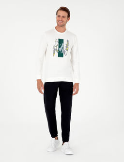 Ekru Regular Fit Sweatshirt