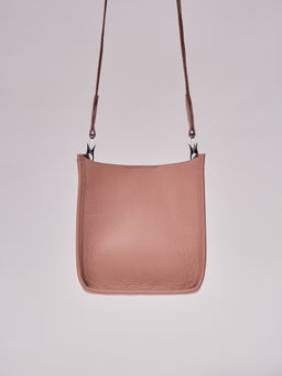 Сумка кожаная на плечо Azaro 30996 розовый туман