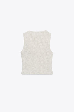 BUTTONED TEXTURED WAISTCOAT - Zara фото 6