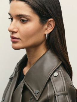 Куртка из искусственной кожи с ремнём / Zarina фото 9