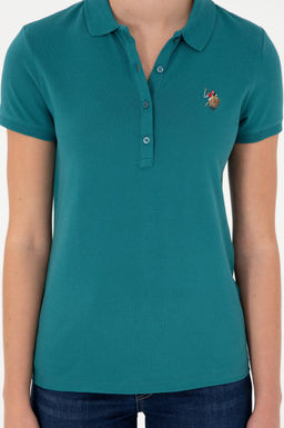 Женская темно-зеленая футболка Неожиданная скидка в корзине - U.s. polo assn фото 13
