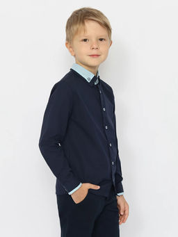 CRB wear/CWKB 63280-41 Рубашка для мальчика,темно-синий/Ex.Cherubino фото 3