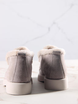 Ботинки 306.1593be.Каменный замша/шерсть