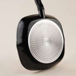 Сковорода-гриль SL Home, d=28 см, h=4.2 см, антипригарное покрытие, индукция, кованый алюминий, чёрная