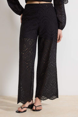 Siyah Brode Astarl? Straight/Duz Kesim Pantolon TWOSS26PL00028