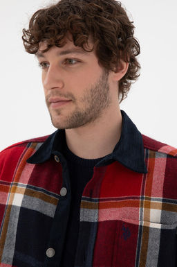 Мужская красная рубашка с длинным рукавом 1 бесплатно для 1 зоны в рубашках - U.s. polo assn фото 2