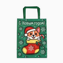 Цена за 2 шт. Пакет подарочный новогодний «Новый год», 20×11×27.5 см