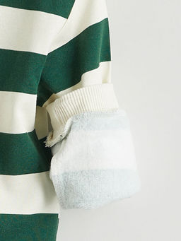 ?izgili Erkek Bebek Kal?n Sweatshirt