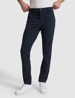 Lacivert Slim Fit Pamuk Kar___ml_ Kanvas Pantolon