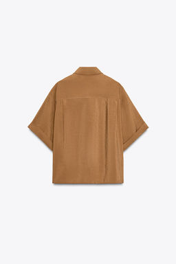 SHORT SLEEVE FLOWING SHIRT - Zara фото 12