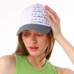 Кепка женская со светоотражающими элементами No limits, белая, р-р 56