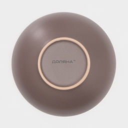 Набор тарелок Доляна «Пастель», 18 предметов: 6 тарелок d=19 см, 6 тарелок d=27 см, 6 мисок d=19 см, керамика, коричневый