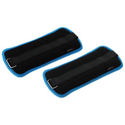 Утяжелители неопреновые ONLYTOP, 2 шт. × 0.5 кг, цвет чёрный/голубой