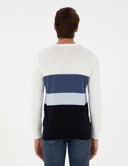 Lacivert Slim Fit Bisiklet Yaka Triko Kazak - Pierre cardin фото 5