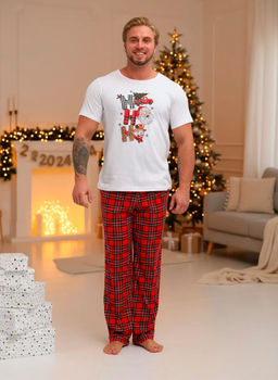 Пижама мужская, модель 218, трикотаж (46 размер, Новый год) - Ивановотекстиль фото 4