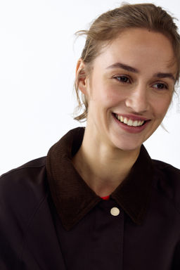 Chaqueta con cuello de pana - H&m фото 7