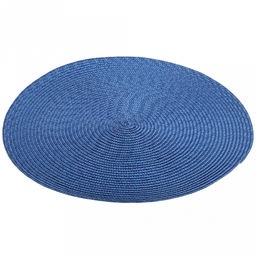 Салфетка под горячее (термосалфетка) Круглая д38см, ПВХ, цвет - синий (Китай) - Домашняя мода фото 2