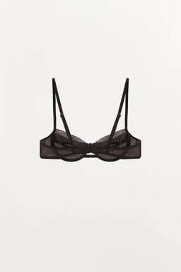 CONTRAST UNDERWIRED BRA WITH PLEATS - Zara фото 3