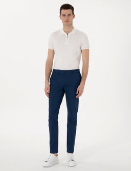 _ndigo Slim Fit Beli Lastikli Kanvas Pantolon