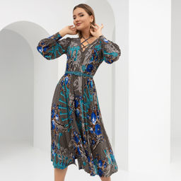 Платье Высокие требования (блю, с ремешком) - Charutti фото 4