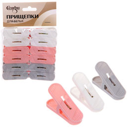 Цена за 2 шт. Прищепка бельевая "Эда - Арт" 12 шт, Селфи