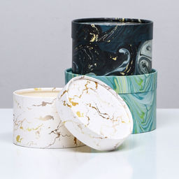 Набор шляпных коробок 3 в 1 «Тонкие грани», 16×10.14×9.13×8.5 см