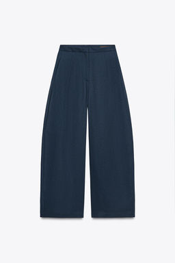 ZW COLLECTION LINEN BALLOON TROUSERS - Zara фото 16