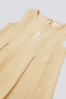 Желтое платье без рукавов для маленьких девочек Неожиданная скидка в корзине - U.s. polo assn фото 3