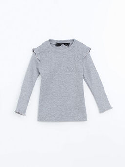 Bisiklet Yaka Nak??l? K?z ?ocuk Ti??rt