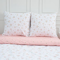 КПБ Традиция 2 спальный с европростыней, поплин, 100% хлопок, пл.110 гр./кв.м Ботанический сад Пододеяльник 177*217, простыня 217*240, наволочка 70*70 (2 шт.)  фото 21