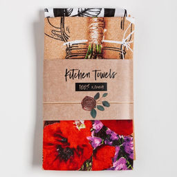 Подарочный набор кухонных полотенец 8 марта:Весенний праздник 35?60 см - 2 шт.