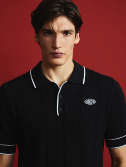 Джемпер поло фактурное с вышивкой / Zarina фото 11