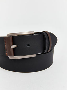 Deri G?r?n?ml? Erkek Kemer