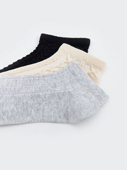 Kendinden Desenli Kad?n Patik ?orap 3l? Paket - Waikiki фото 3