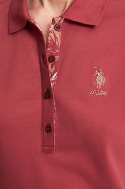 Kad_n Fu_ya Polo Yaka Basic Ti__rt