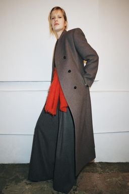 ZW COLLECTION WIDE-LEG DARTED TROUSERS
